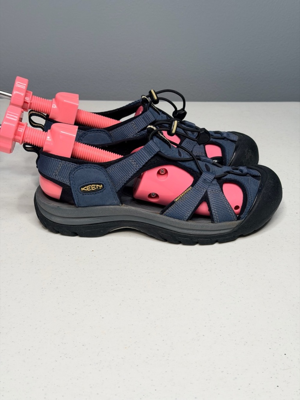 Keen Navy and Pink Sport Sandals - Picture 2 of 9